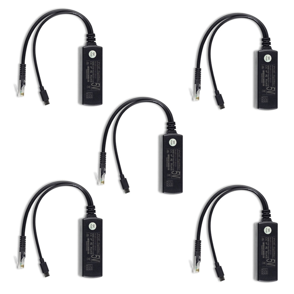 5X Poe Power Supply Module Standard Isolated Splitter 48V To 5V2.4a Us Torribaly