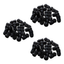 60 Pieces Black Plastic Waterproof Cable Gland Connector PG7