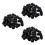 60 Pieces Black Plastic Waterproof Cable Gland Connector PG7 1