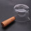 3X Γυάλινες Γαλατιέρες με Ξύλινη Λαβή 400Ml για Μαγειρική για Σαλάτα και Noodles G 3