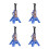 4X 3 tonnes Échelle Cric Modèle Support D'essieu Jouets De Levage Véhicule De Support Robuste 1