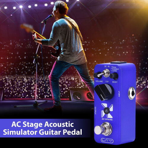 Pedale blu AC Stage Mini 3-Mode 3.7x9x3.5cm 9V 1