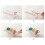 8-pack transparante, zichtbare desktop multi-washi masking tape dispenser, 7