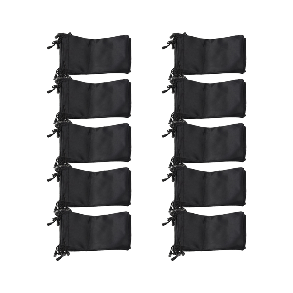 Torribaly 100 Black Sunglasses Eyeglasses Cloth Pouch Bag 7.1X3.5 Inch Hot