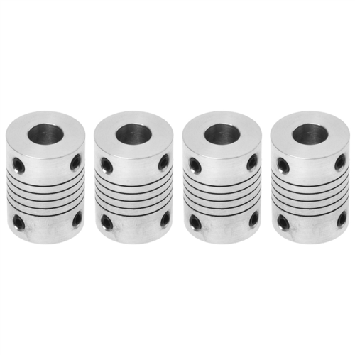 4X Άξονας κινητήρα 8mm σε σύνδεσμο ελικοειδούς δοκού D18L25