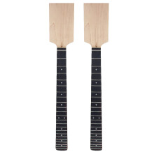 2X Mástil de guitarra eléctrica con cabeza de paleta de palisandro sobre arce, 22 trastes con puntos incluidos