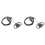 2X 2 Pin Advanced D Shape Clip-Ear Ptt Headset Earpiece Mic Way Radios 2