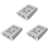 3X Συσκευή κοινής χρήσης εκτυπωτή USB, 2 σε 1 έξοδος 2 θυρών με χειροκίνητη εναλλαγή KVM 1