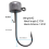 20 τεμάχια Rig Jig Head Μανιτάρια Κεφαλές για Τεχνική Δολώματος από Μαλακό Πλαστικό 9