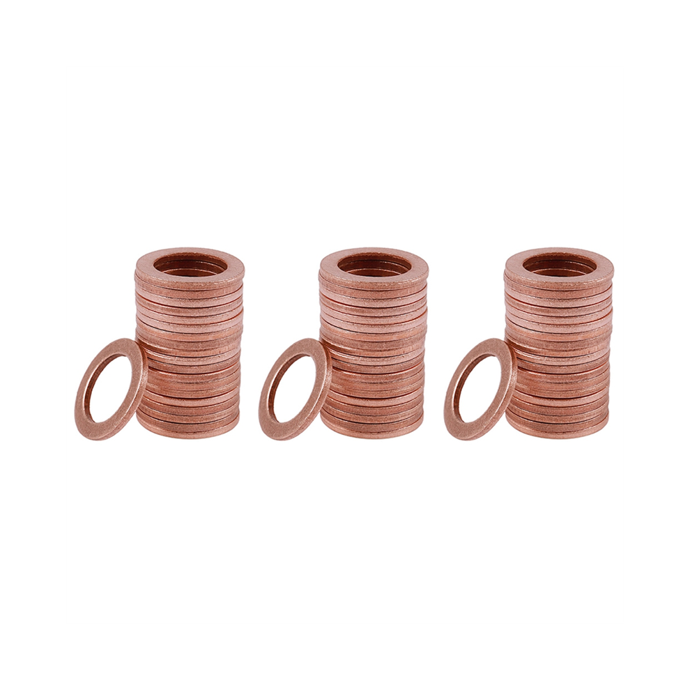 60Pcs 12Mm X 18Mm 1.5Mm Copper Flat Washer Ring Sealing Fitting 4852109581203