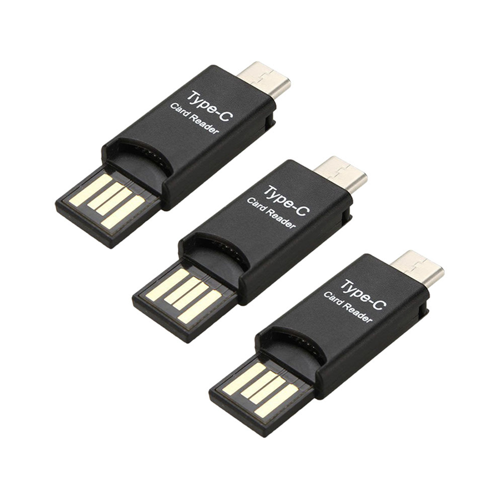 3X Usb 3.1 Type C Usb-C To Micro-Sd Tf Card Reader Adapter For Pc Cell 4852109581647