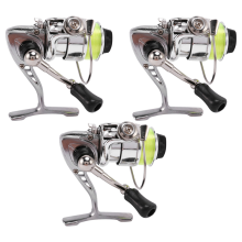 3X Mini 100 Pocket Fishing Reel Tackle Small 4.3:1 Metal Wheel Pesca