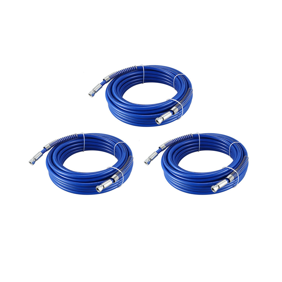 3Pcs 15M Hose Airless Paint 1/4 Inch Sprayer 3600 Psi High Pressure Fi 4852109582170