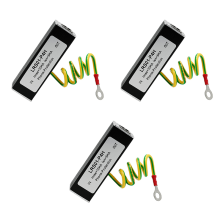 3X Telephone Fax Surge Protector Arrestor RJ11 Kl01-P4H Black ADSL