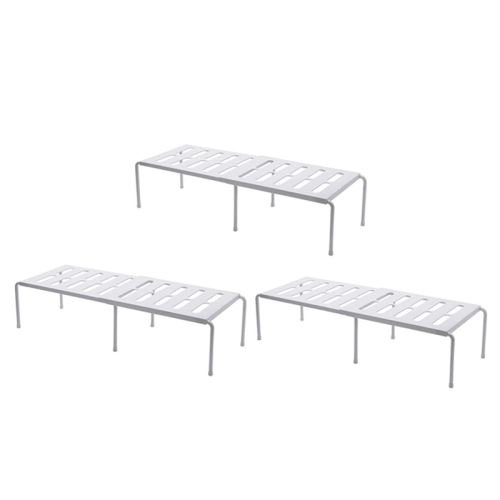 3X Kitchen Expandable Counter Shelf Organizer Racks Bathroom Pantry De