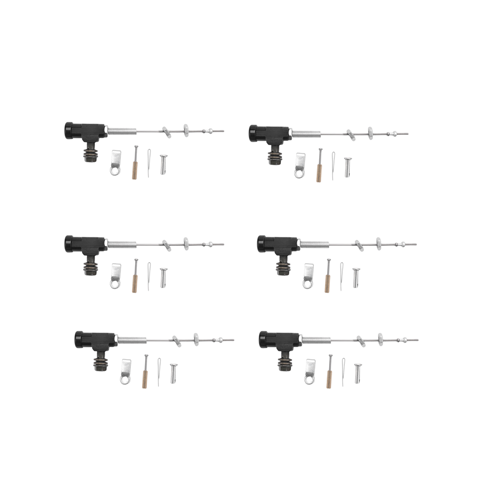 6X Motorcycle Hydraulic Clutch Master Cylinder Rod Brake Pump M10x1.25 Black 4852109583221