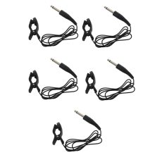 5x zwarte universele gitaar akoestische clip op pickup piezo contactmicrofoon