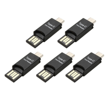 5X USB 3.1 Type C USB-C to Micro-SD TF Card Reader Adapter for PC Cell