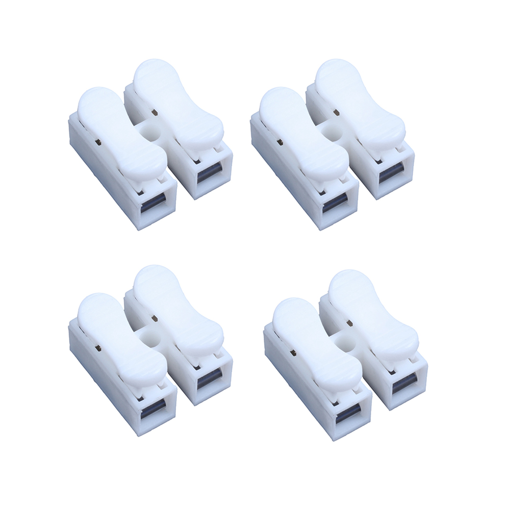 200Pcs Ch2 Spring Quick Wire Connector Cable Clamp Terminal Block For 4852109583856