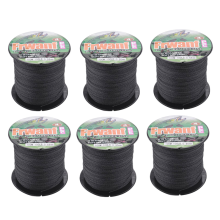 Línea de pesca trenzada de PE de 6 x 4 hebras y 100 m, multifilamento súper resistente.