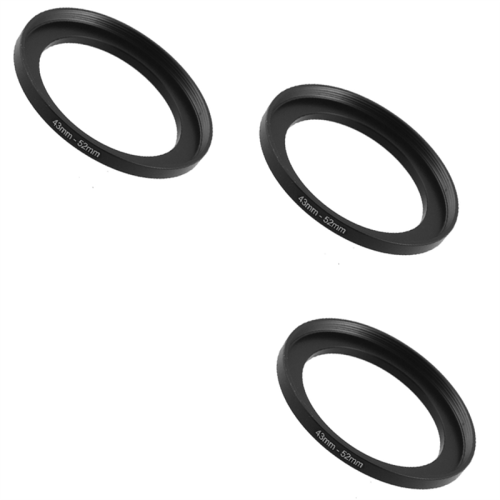 3X Camera Repairing 43mm to 52mm Metal Step Up Filter Ring Adapter 2