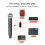 Conjunto de micrófonos inalámbráticos para karaoke de 2 x 1800 mAh con receptor 5
