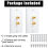 4 Pack Single Gang 1.0 Speaker Wire Wall Plate (Banana Plug Plate) for 6