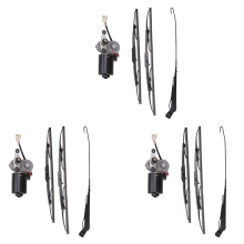 3 Set DC12V 30W Universal UTV Electric Windshield Wiper Motor Kit Asse