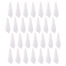 Asciugamani da 28 pezzi in cotone bianco di qualità alberghiera superiore, morbidi, per viso e mani, 30 x 30 cm