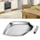 304 Stainless Steel Spoon Rest Storage Square Kitchen Utensil Holder 5