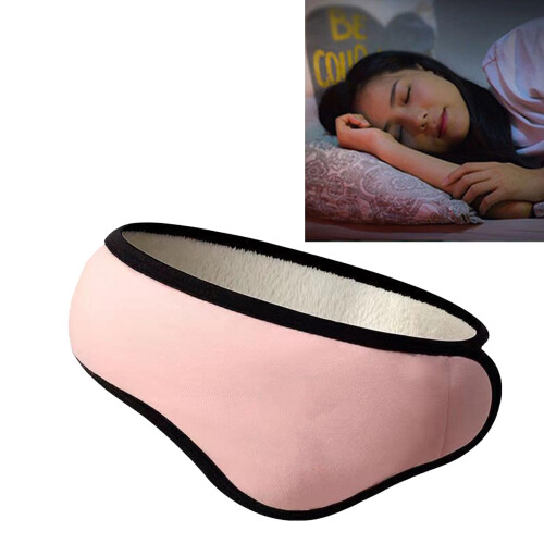 Noise Reduction Sleep Winter Earmuffs Pink Plush Adjustable Ear Protection 2
