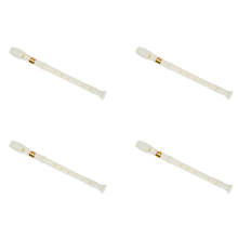 4X Students Plastic 8 Holes Flute Recorder W Cleaning Stick