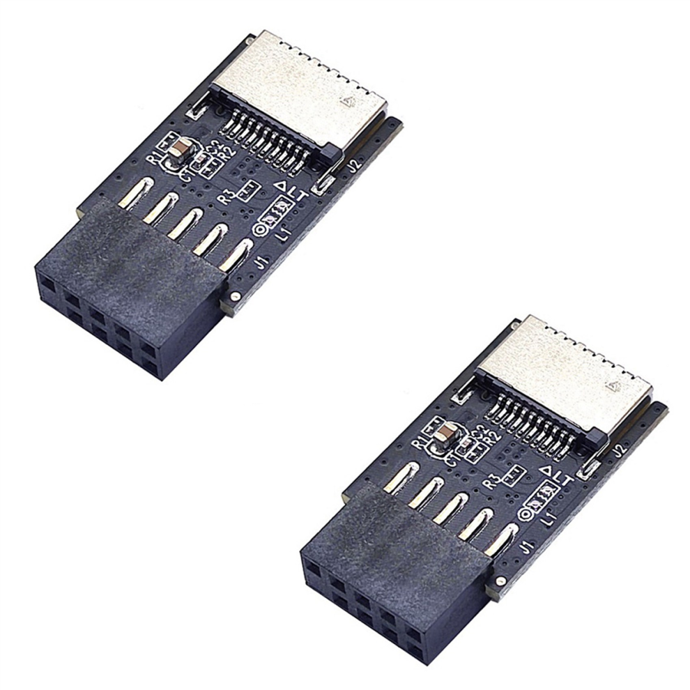 Photos - Card Reader / USB Hub 2X Motherboard USB2.0 9Pin to TYPE-C A-KEY Front Connector Converter U