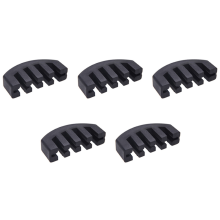 5X Rubberen Demper 4/4 Viool Viool Lichte Oefening Zwart