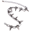 Collana girocollo con borchie e rivetti in metallo punk gotico 3X 7