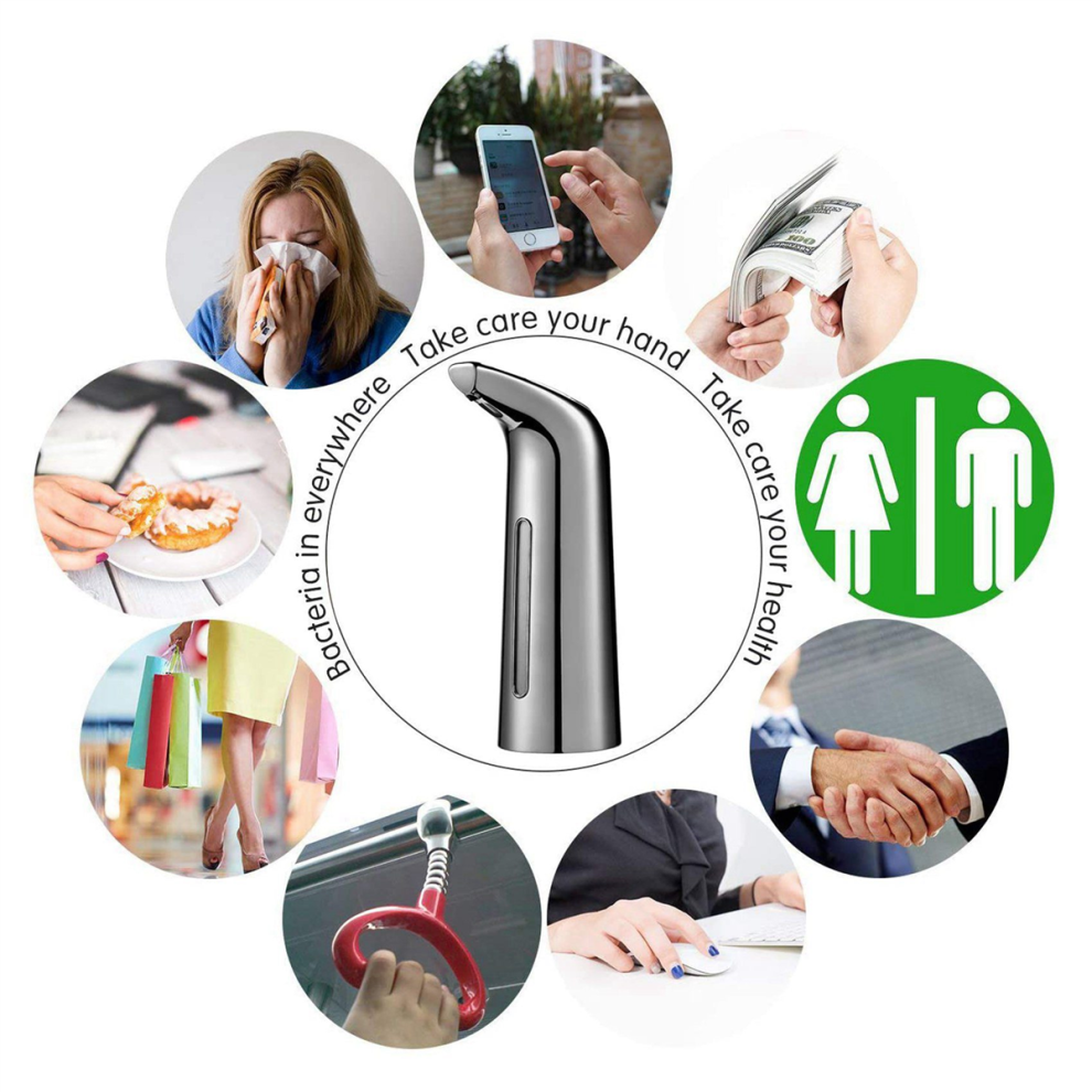 2X Automatic Soap Dispenser Touchless 400Ml,Automatic Sensor Dispenser Torribaly