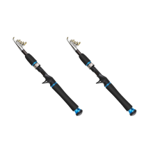 2X Canne da pesca telescopiche Sensitive 2.1M in fibra di carbonio ultraleggere