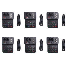 6X Q-12 geluidskaart audiomixerbord consoledesksysteeminterface 4 C