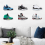 Floating Shoe Display Stand - 18 Shelf for Wall Sneaker Levitation 1