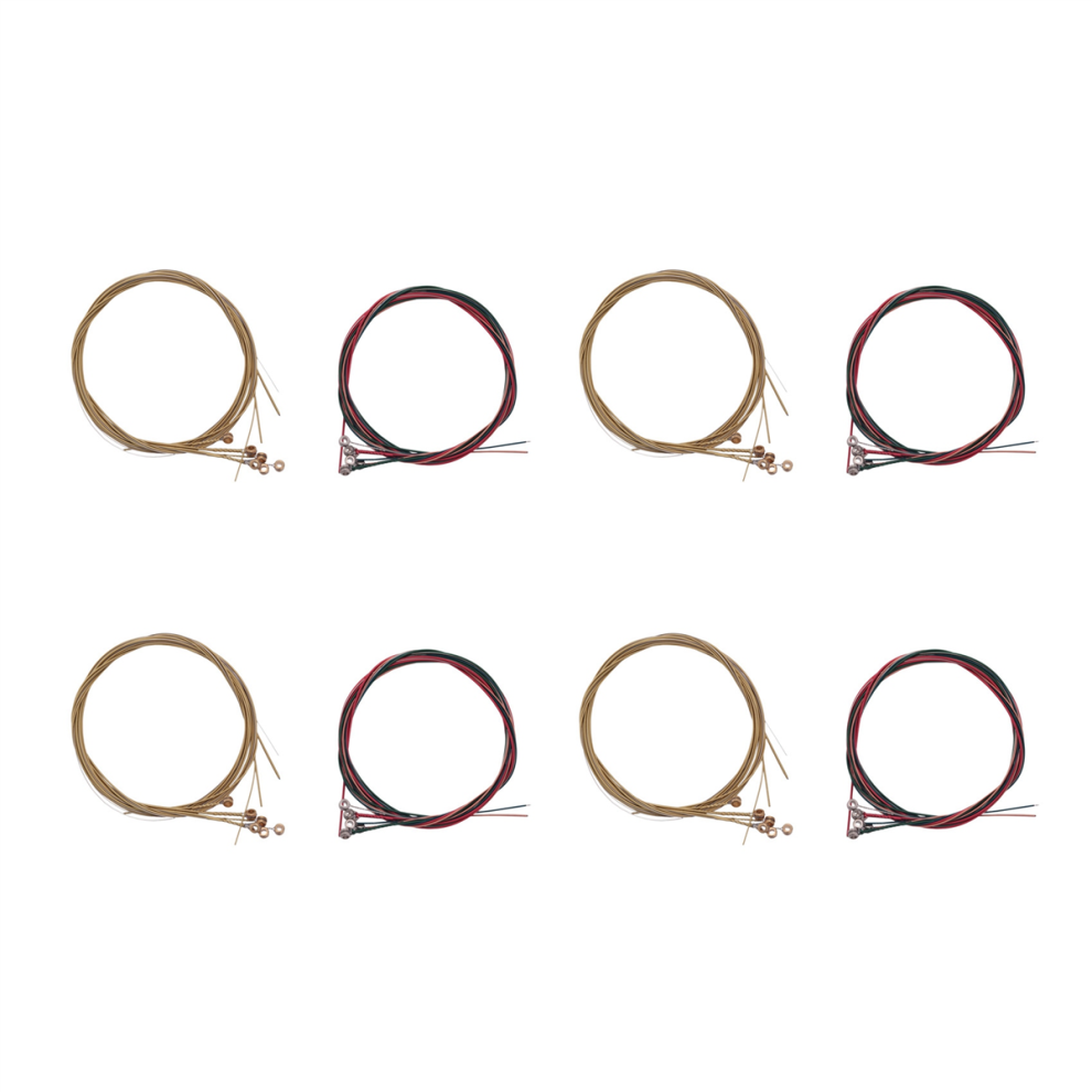 Torribaly 8 Sets Of 24 Guitar Strings Replacement Steel String For Acoustic Chan