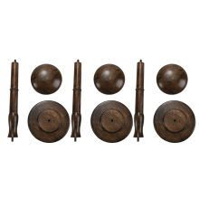 3 soportes de madera vintage para sombreros y pelucas