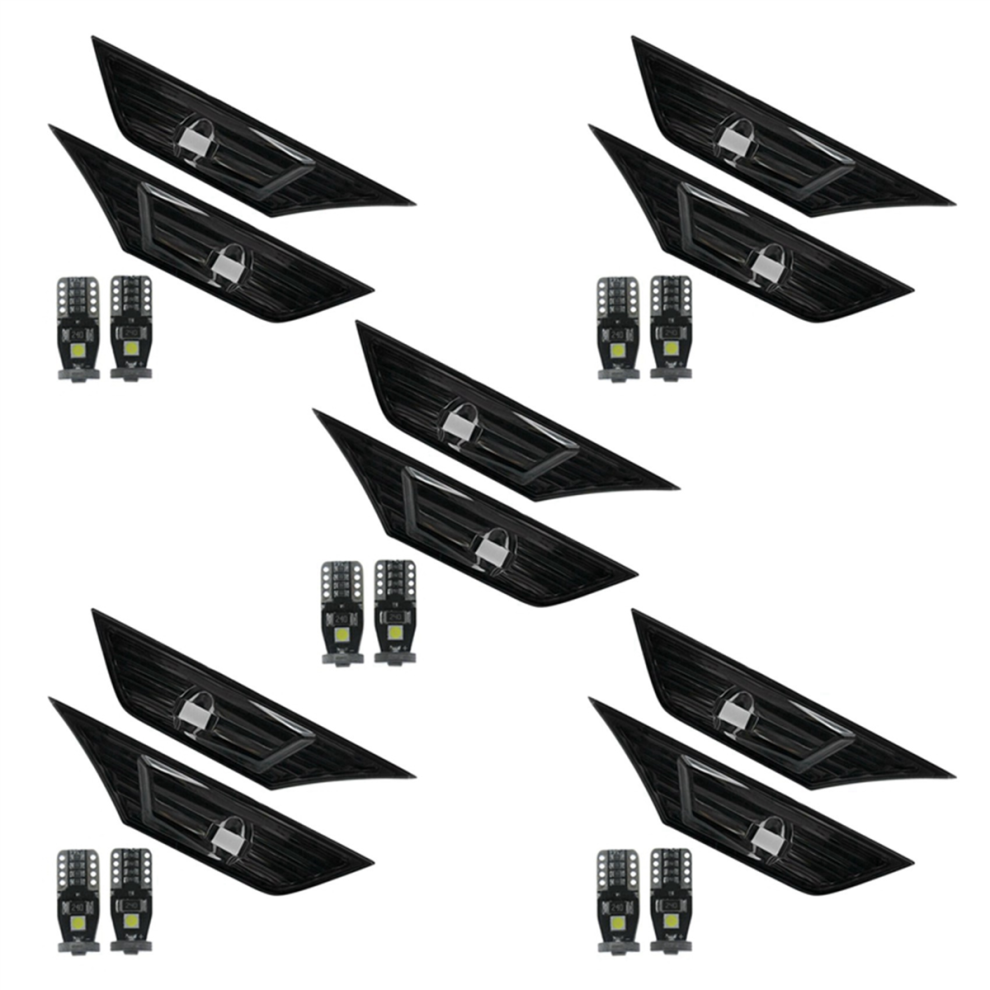 10X Smoke Tinted Lens Side Marker Lamp With Led For 2016-19 Jdm Light 4852109593992