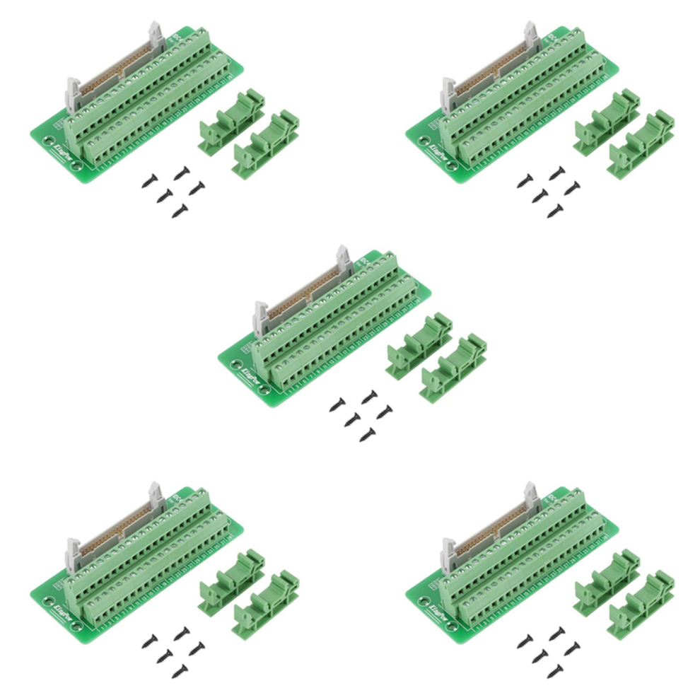 5X Idc40p 40Pin Connector Strip Breakout Board Terminal Block Plug Plc 4852109595316