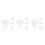 Lot de 60 mini chapelets et perles acryliques pour baptême 1