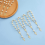 Lot de 60 mini chapelets et perles acryliques pour baptême 5