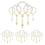 Lot de 60 mini chapelets et perles acryliques pour baptême 3