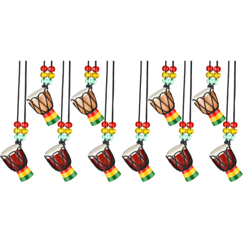 10 τμχ κολιέ οργάνων Djembe Drum Mini κρεμαστό αφρικανικό ξύλινο Ne
