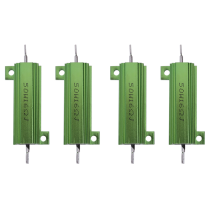 4 stuks chassismontage groene draadgewonden aluminium behuizing weerstand 50W 16 O