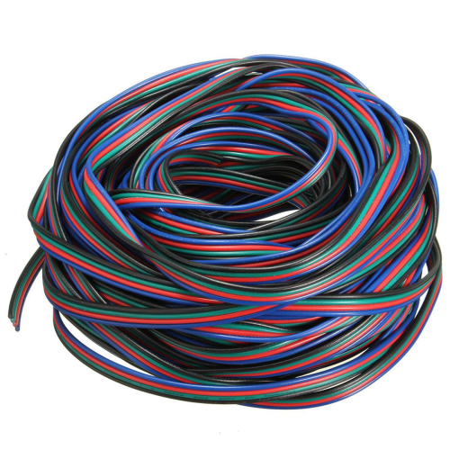 Καλώδιο σύνδεσης 3x 4 ακίδων για ταινία LED RGB 3528 5050 πολύχρωμο 5M 2