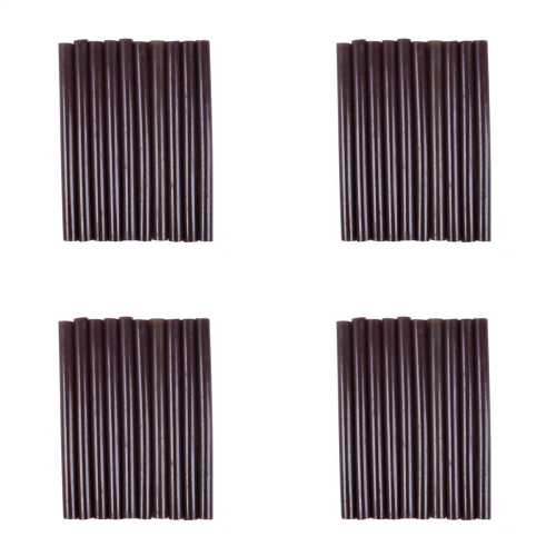 40 τεμάχια αυτοκόλλητα sticks θερμής τήξης 100mm x 7mm για καφέ χρώμα